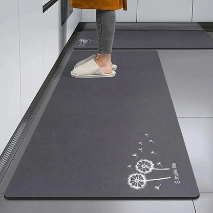 Non-Slip Kitchen Mat Set – Crystal Velvet Absorbent Rugs for Kitchen & Bathroom
