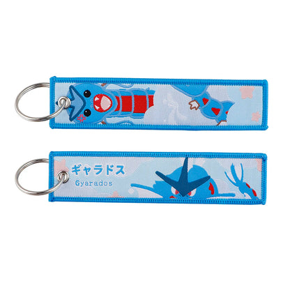 Anime Embroidered Keychain - Cute Cartoon Jet Tag Key Ring