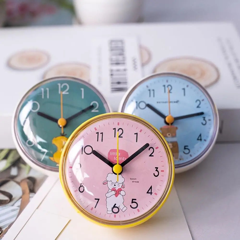 Mini Waterproof Suction Cup Clock for Bathroom & Kitchen
