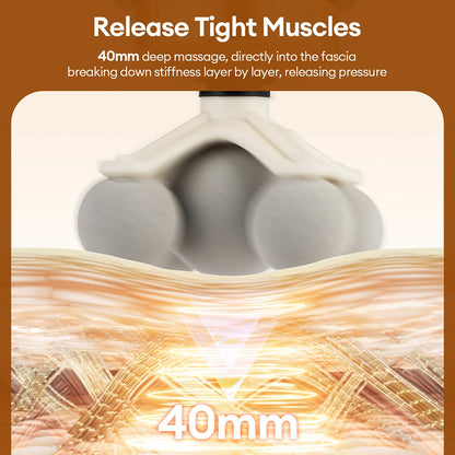 Massage Gun 11-in-1 Electric Fascia Gun with 99 Speed Levels