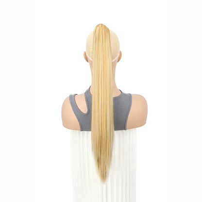 Claw Clip Ponytail Hair Extension – 24 Inch Long Straight Synthetic