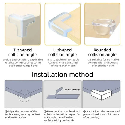 Baby Corner Protectors – Clear Table Edge & Furniture Safety Guards