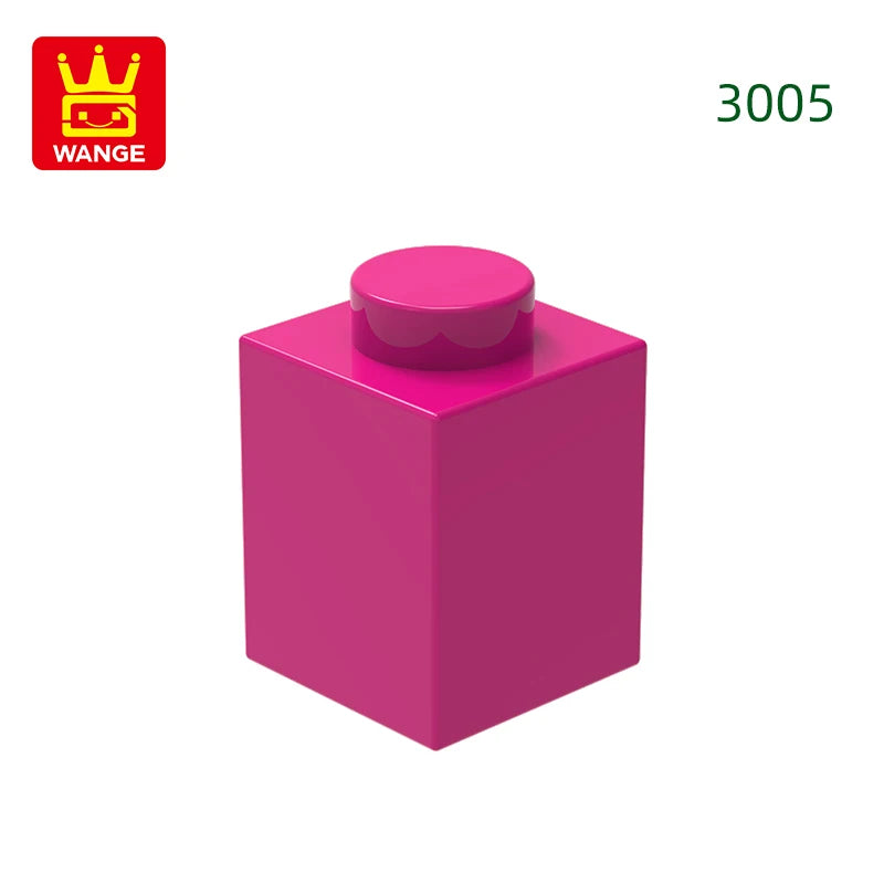 Wange 3005 1x1 Basic Brick MOC Parts – 232pcs Bulk Pack