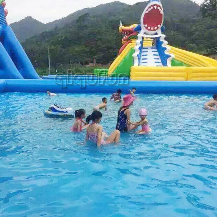 Inflatable Water Park with Pool
