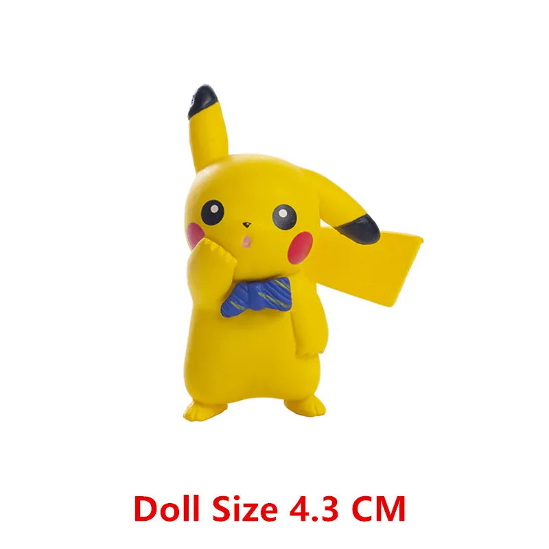 Pokémon Gengar Pikachu Eevee Greninja Mewtwo Action Figure Collection