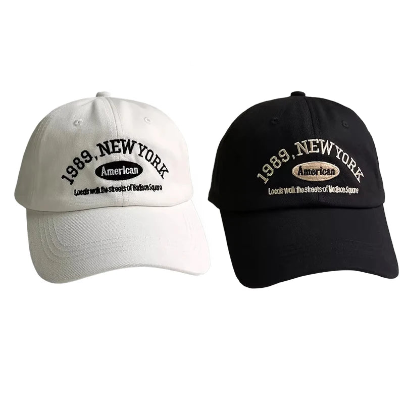 Baseball Cap – Unisex Retro Letter Embroidered Hat