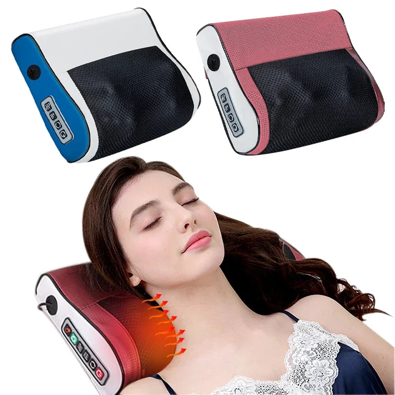 Shiatsu Neck & Shoulder Massager – Kneading Back Pain Relief Pillow