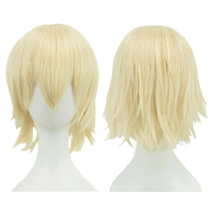 Short Bob Cosplay Wig Synthetic 12 Inch with Bangs