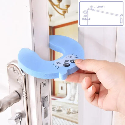 Baby Safety Door Stoppers Cartoon Animal Anti-Pinch Guards