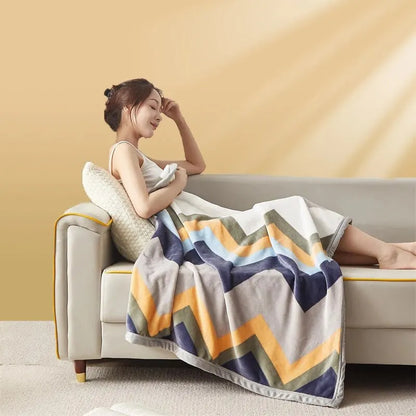 Soft Flannel Throw Blanket – Thick Cozy Fleece for Bed & Sofa