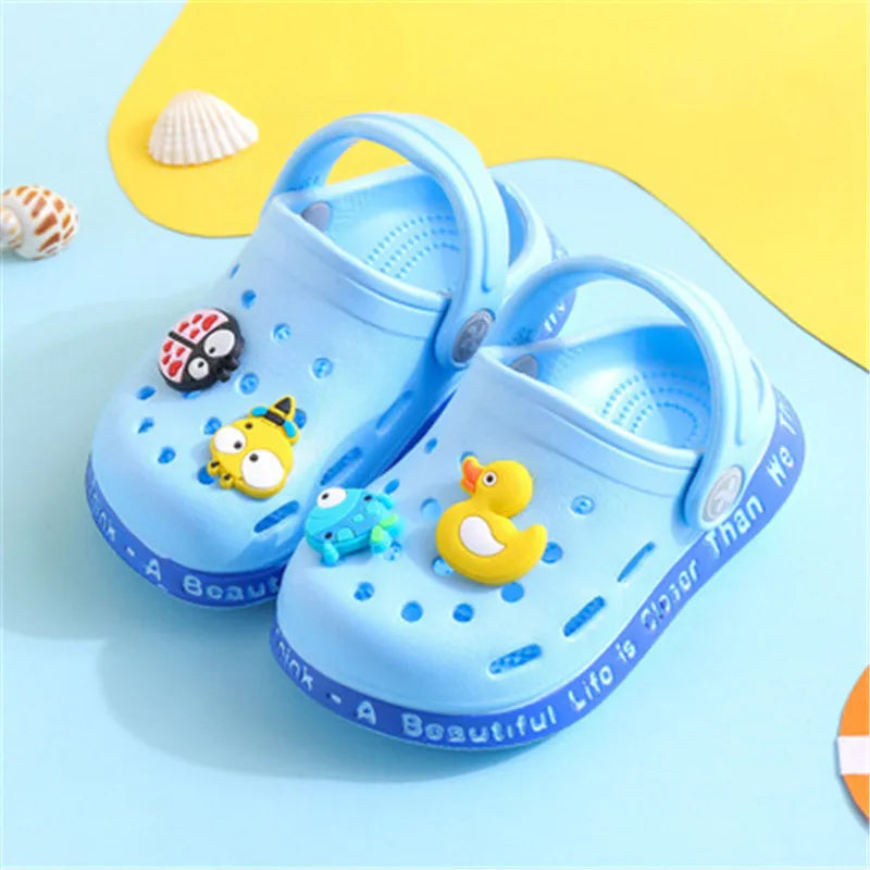 Kids Cartoon Clog Sandals – Lightweight Summer Garden Shoes