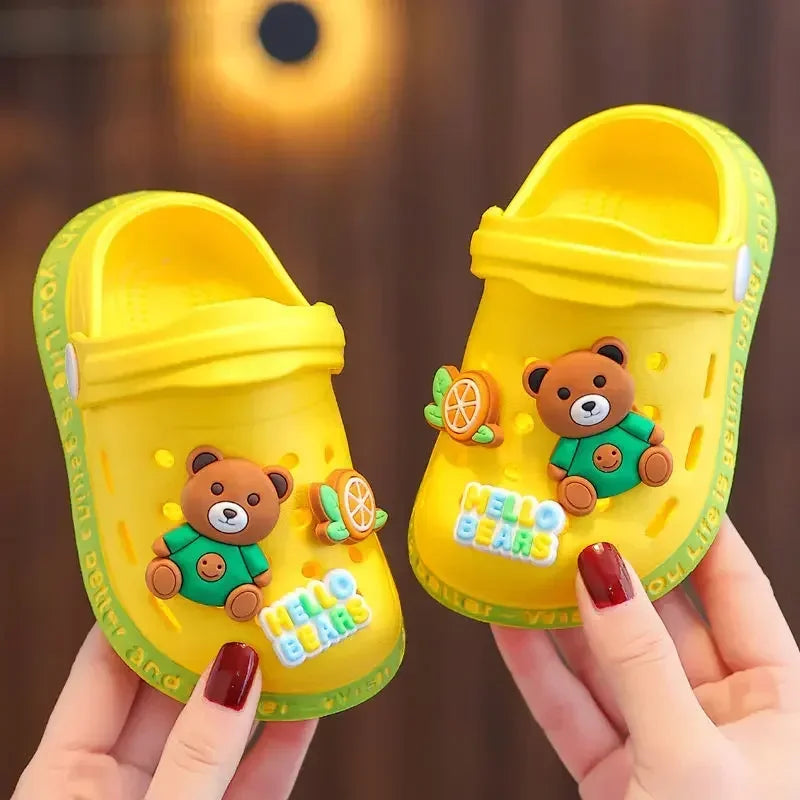 Kids Cartoon Clog Sandals – Soft Sole Non-Slip Summer Shoes