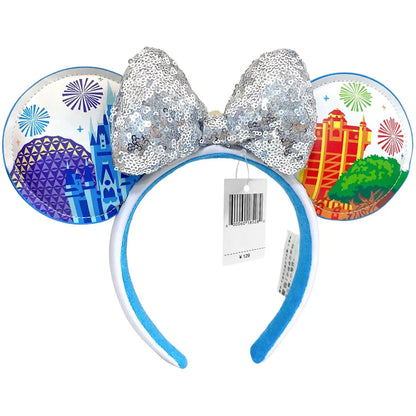 Disney Mickey Minnie Ears Headband – Sequin Bow Costume Cosplay