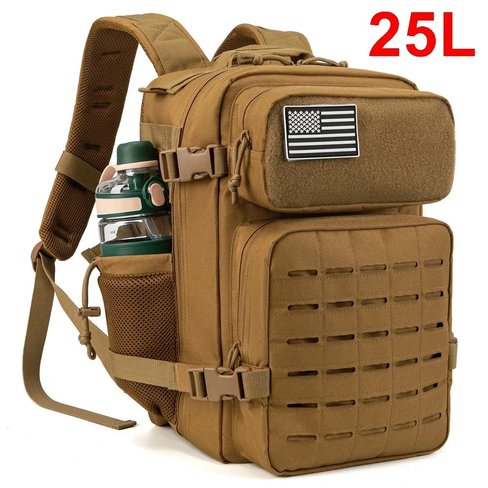 25L Tactical Backpack – MOLLE Outdoor Hiking & Survival Bag for Men & Women
