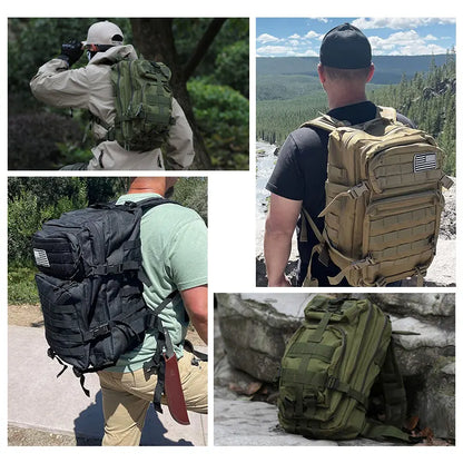 50L Tactical Backpack for Men – Waterproof Military Rucksack