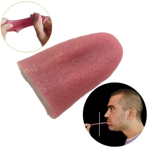 Realistic Fake Tongue Prank Prop – Halloween & April Fools Toy