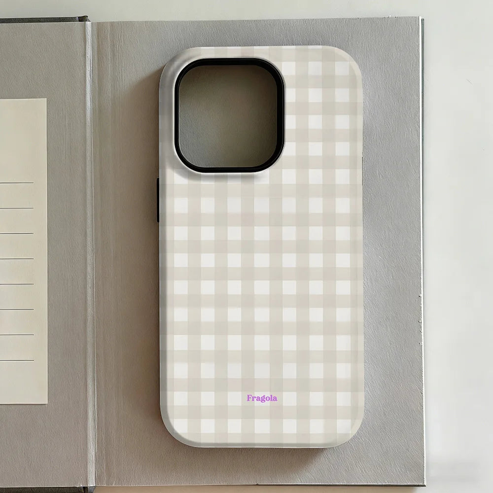 Y2K Style Grid iPhone Case