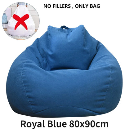 Large Soft Bean Bag Chair Cover Without Filler