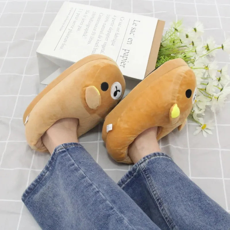Cozy Bear Winter Slippers for Women