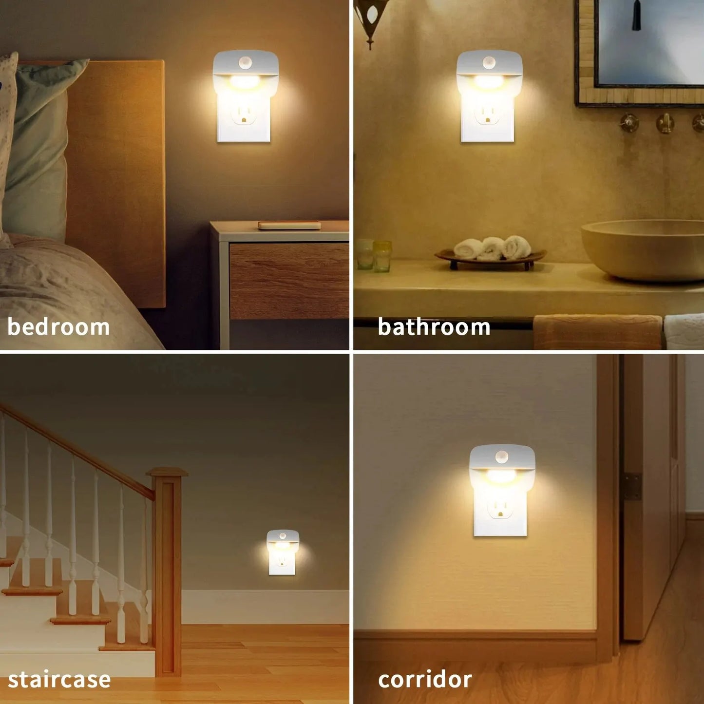 LED Motion Sensor Night Light Plug-In | EU & US Plug