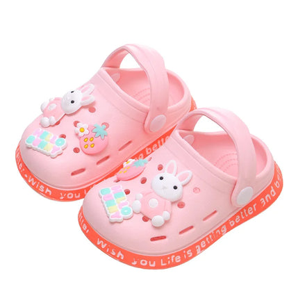 Kids Cartoon Clog Sandals – Soft Sole Non-Slip Summer Shoes