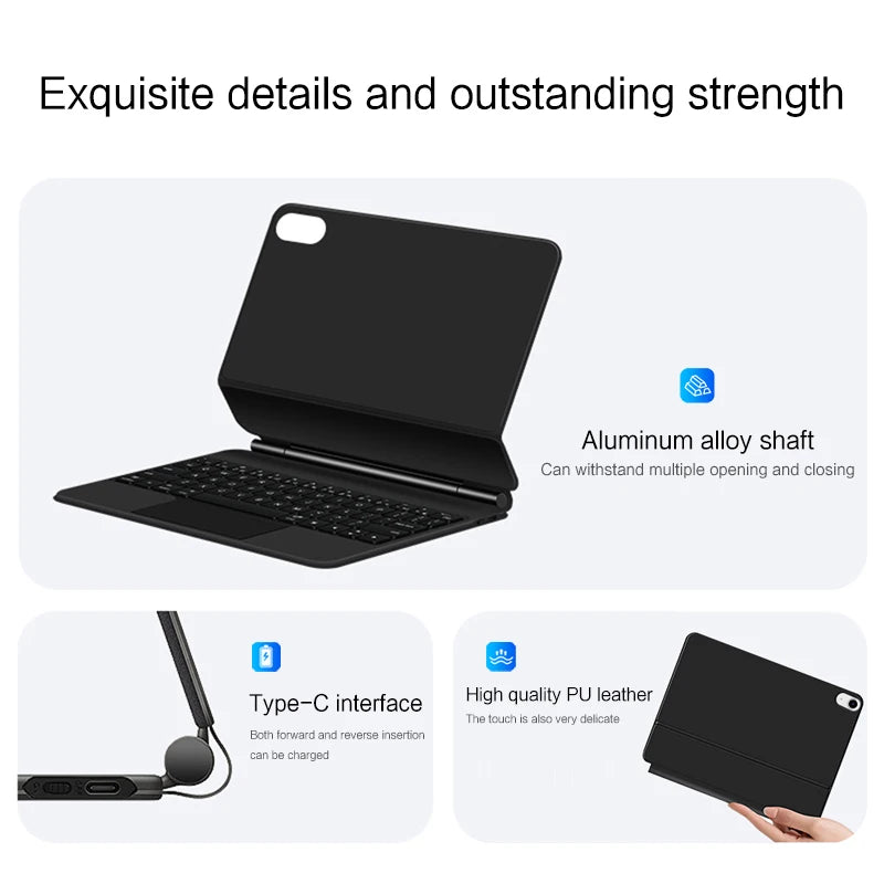 iPad Magic Keyboard Case with Touchpad – Backlit, Fits Pro, Air, 10th Gen & More