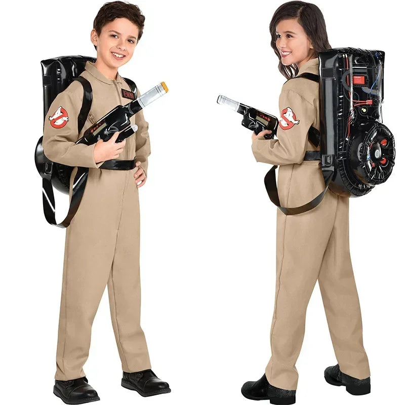 Ghostbusters Costume Jumpsuit with Proton Pack Bag – Kids & Adults