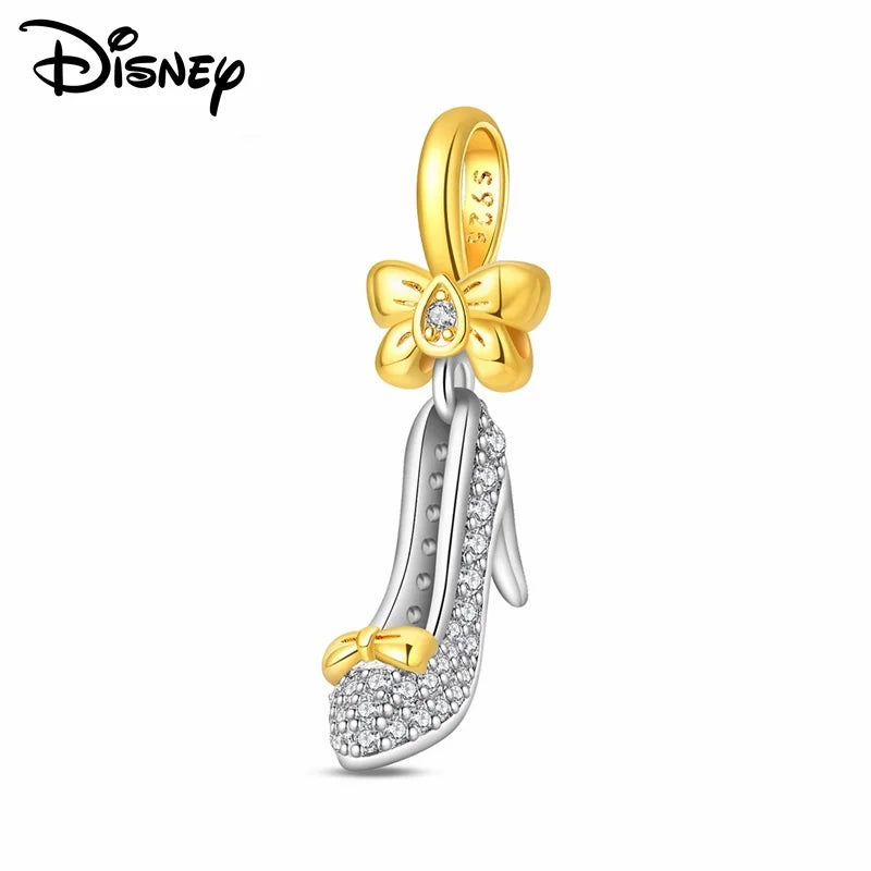 Disney S925 Silver Princess Charm Bead – Fits Pandora Bracelet & Necklace