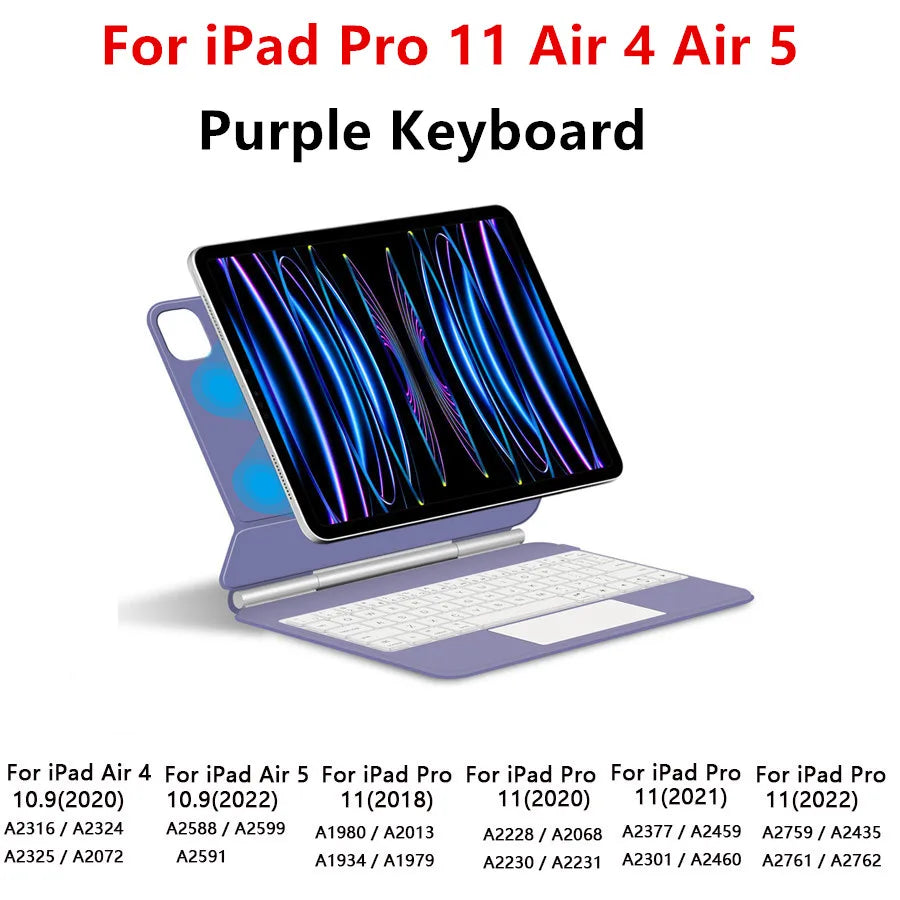 iPad Magic Keyboard Case with Touchpad – Backlit, Fits Pro, Air, 10th Gen & More