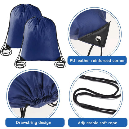 Drawstring Backpack Cinch Bag for Gym, Sports & School