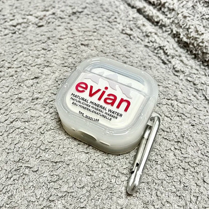 Evian Mineral Water AirPods Case with Mini Bottle Charm