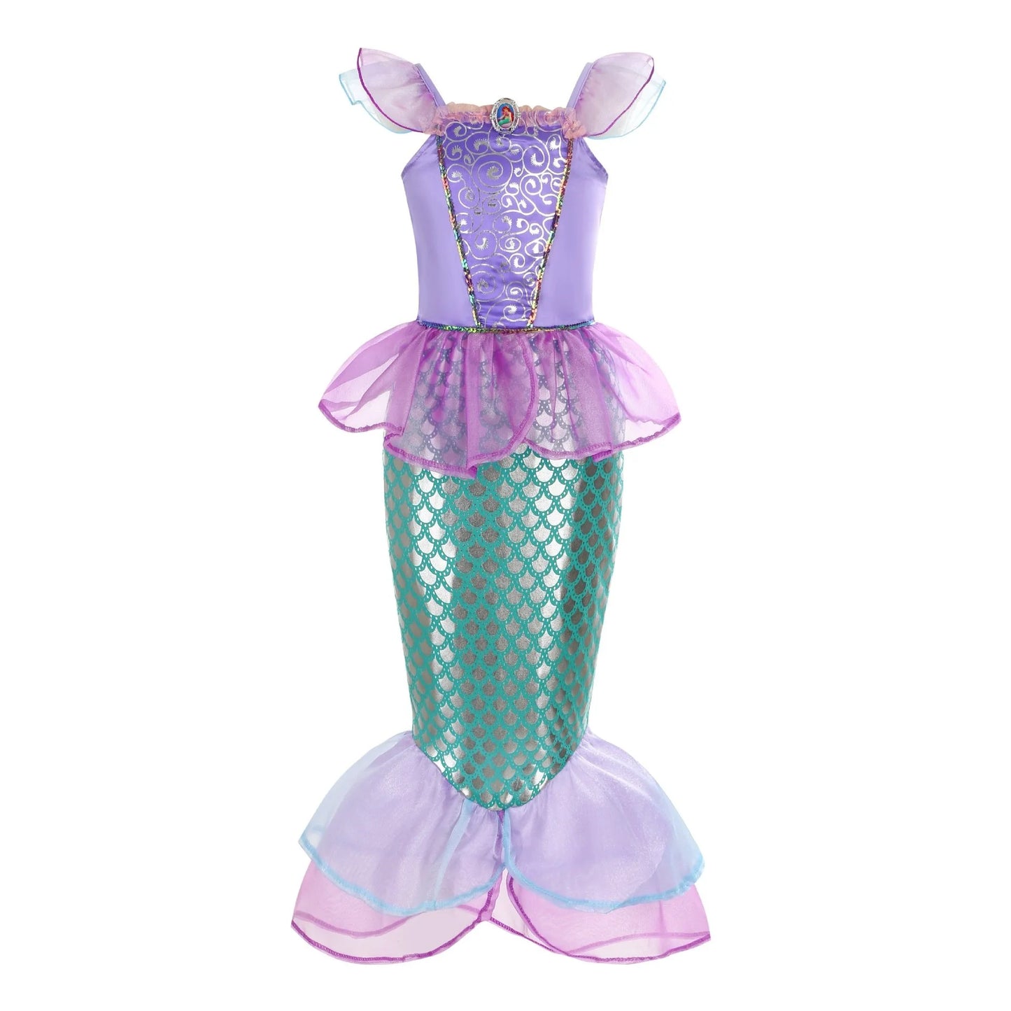 Girls Mermaid Princess Costume Dress – Birthday Party & Christmas