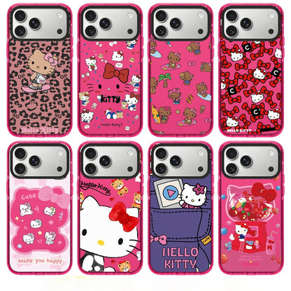 Fashion Popular Sanrio Cute Leopard Print Hello Kitty Pattern iPhone Case