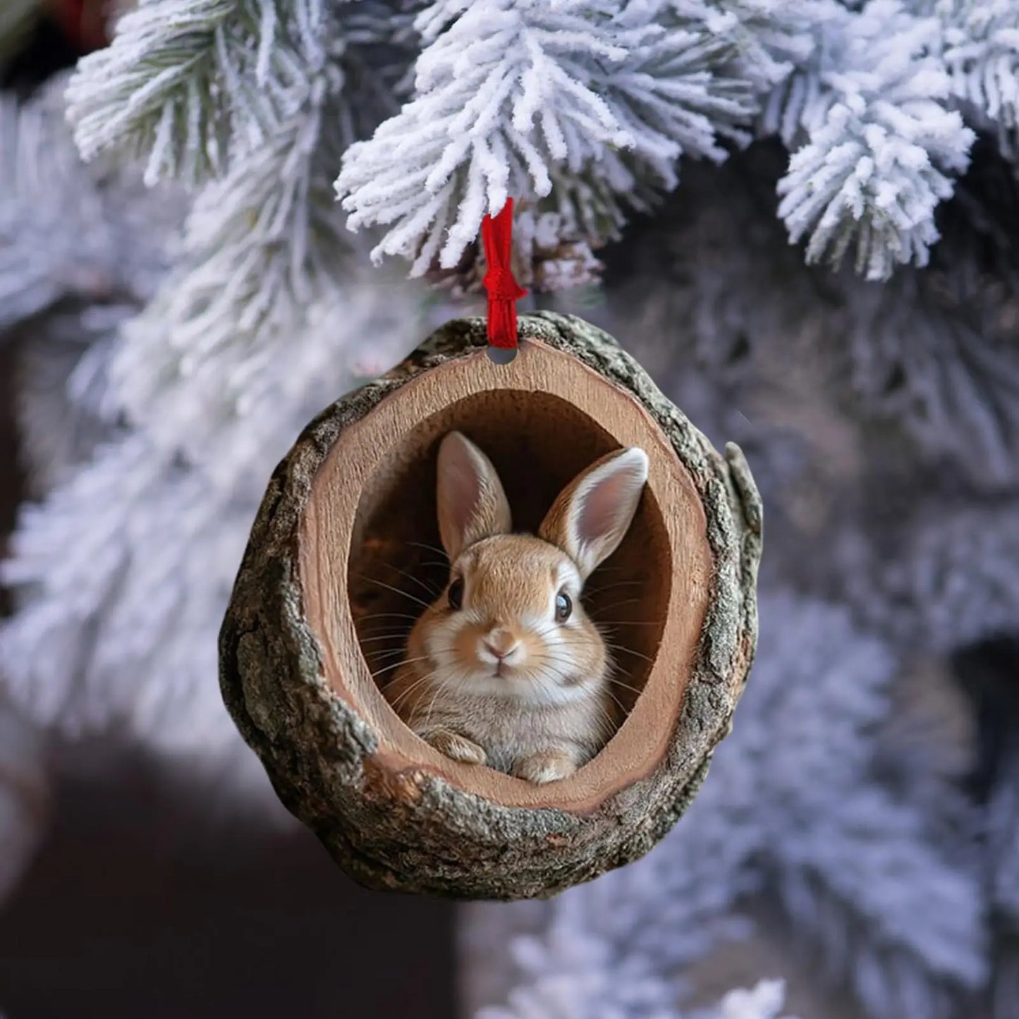 Christmas Animal Acrylic Ornament – Cute Tree Hanging Pendant