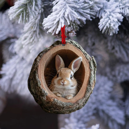 Christmas Animal Acrylic Ornament – Cute Tree Hanging Pendant