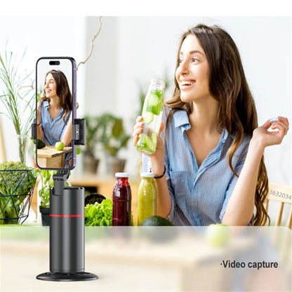 360° Gimbal Stabilizer Selfie Stick – Auto Face Tracking, Desktop Monopod for TikTok
