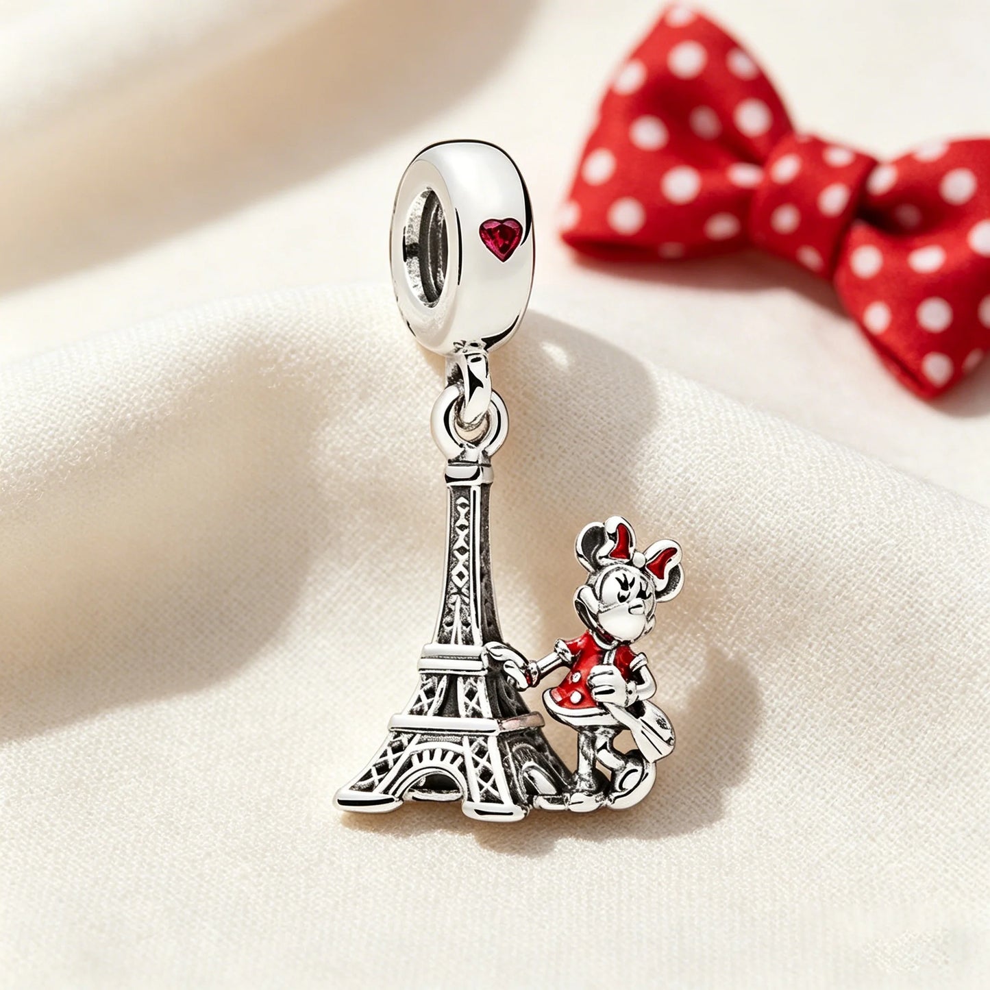 Disney Character Charm Bead – Fits Snake Chain Bracelet & Necklace