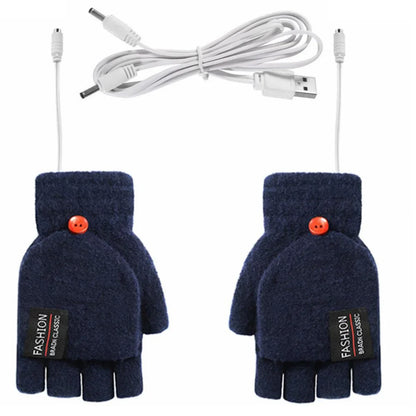 USB Heated Gloves – Electric Heating Hand Warmer for Typing & Skiing