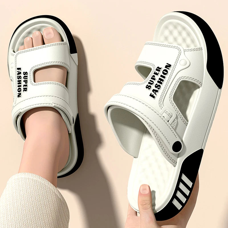Men's Platform Slides Sandals – EVA Soft Sole, Indoor & Outdoor