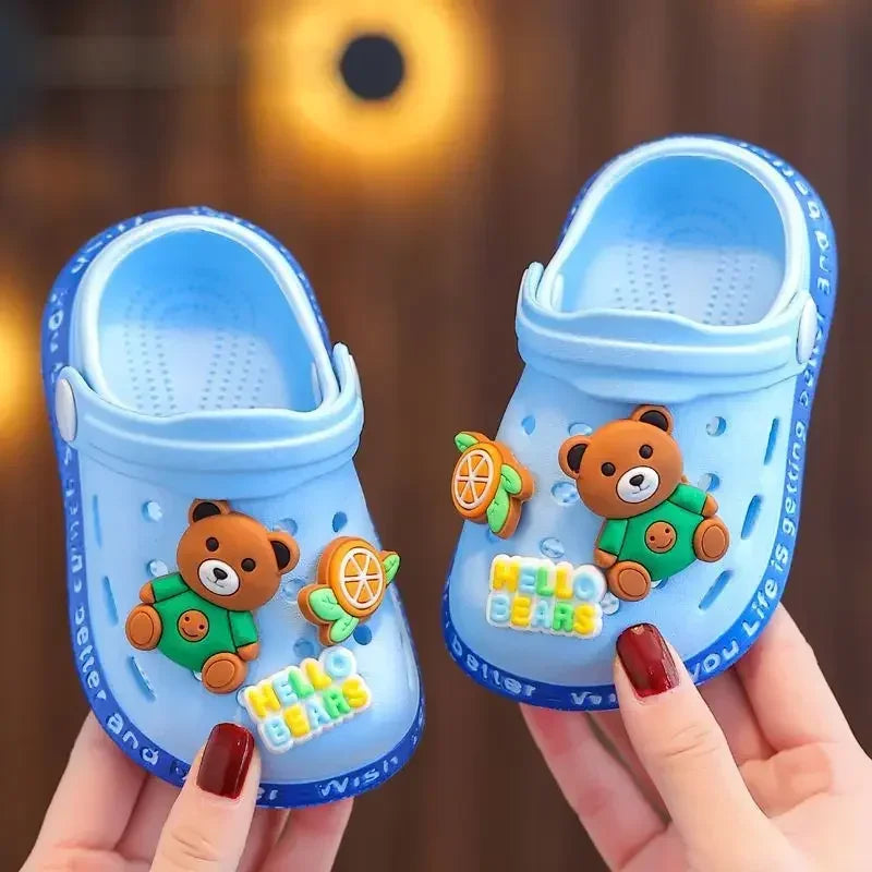 Kids Cartoon Clog Sandals – Soft Sole Non-Slip Summer Shoes