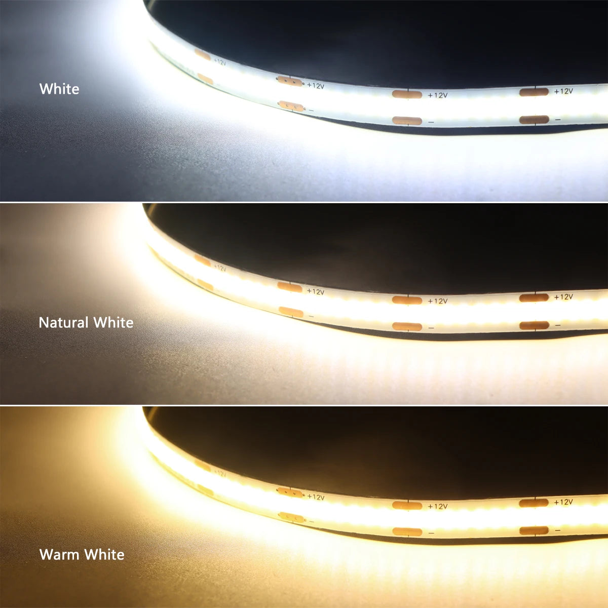 COB LED Cabinet Light Strip – Dimmable Under Cabinet Lighting Kit