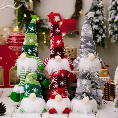 LED Christmas Gnome Plush Doll with Lights – Holiday Decoration