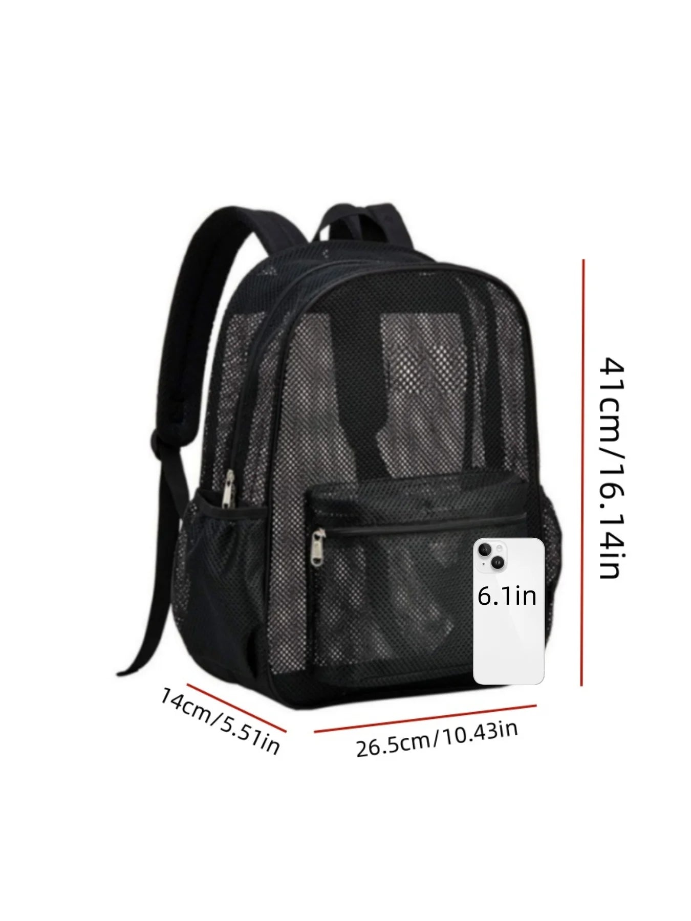 Women's Mesh Breathable Backpack – Casual Outdoor Travel Bag