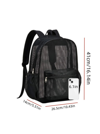 Women's Mesh Breathable Backpack – Casual Outdoor Travel Bag