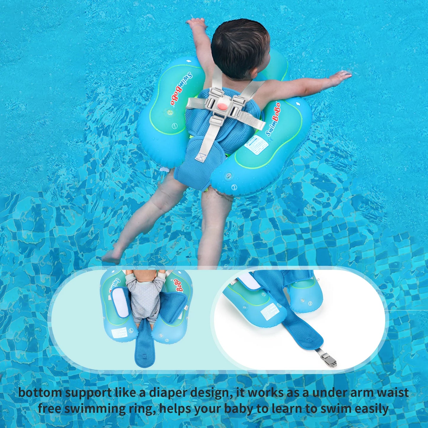 Baby Pool Float with Canopy – Swimbobo Infant Swim Ring