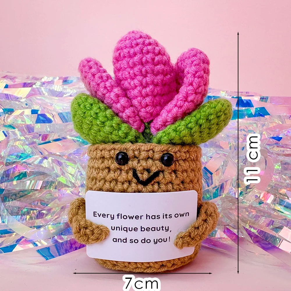 Crochet Pocket Hug Doll – Handmade Knitted Positive Energy Gift