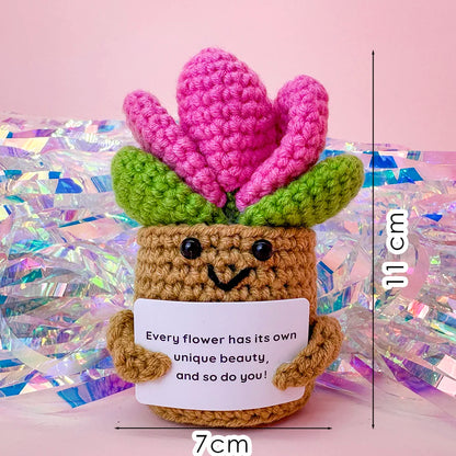 Crochet Pocket Hug Doll – Handmade Knitted Positive Energy Gift