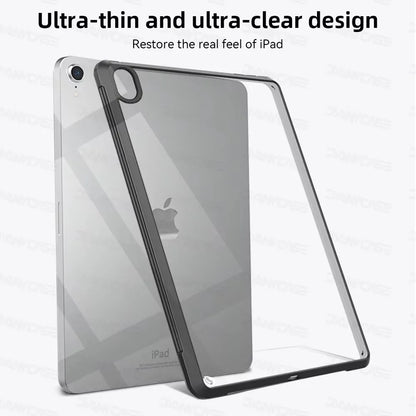 Clear Silicone iPad Case with Protective Bumper – Multi-Model Compatible