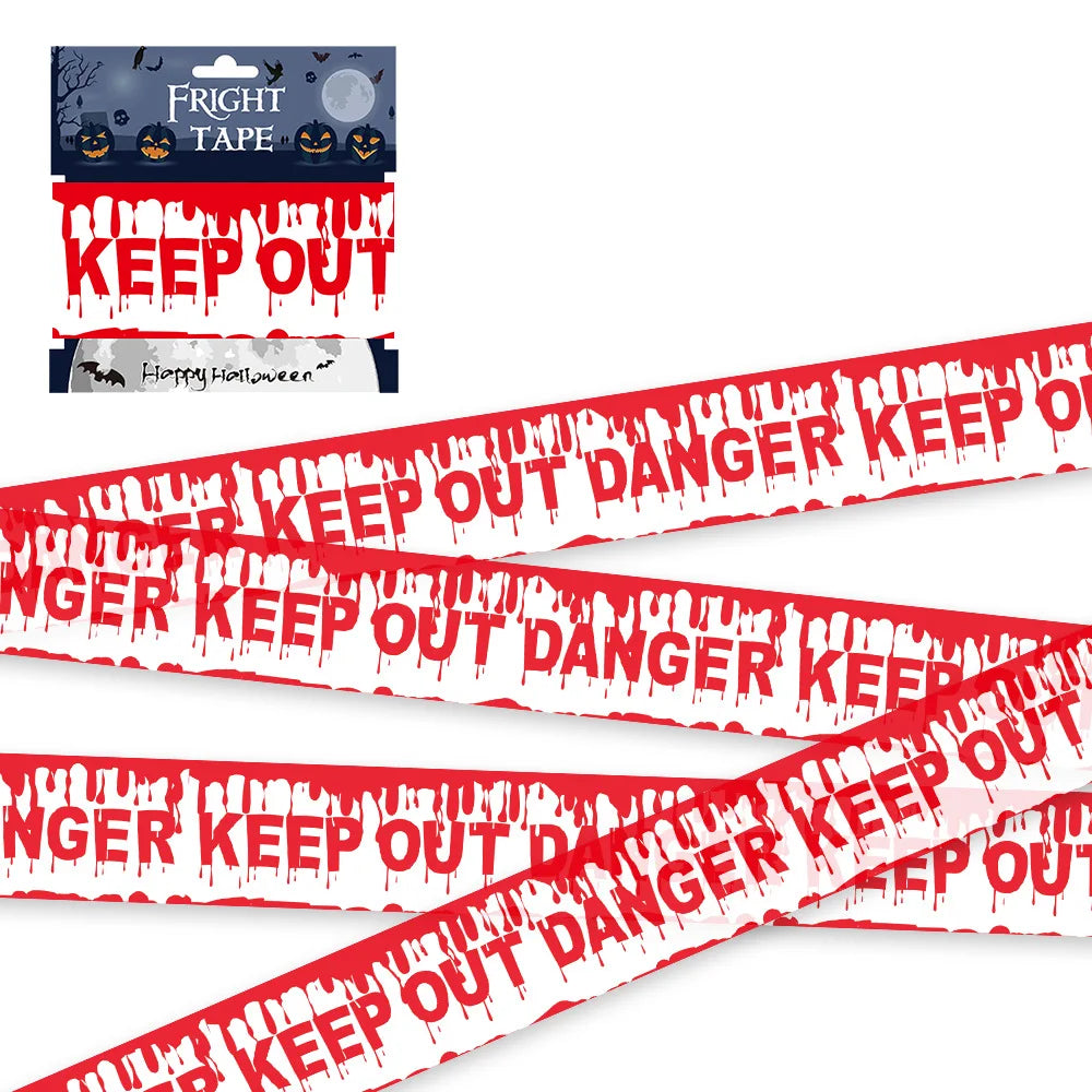 Halloween Fright Tape – Haunted Keep Out Warning Barrier Tape