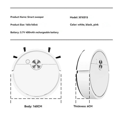 Smart Automatic Robot Vacuum with Sweeping and Mopping